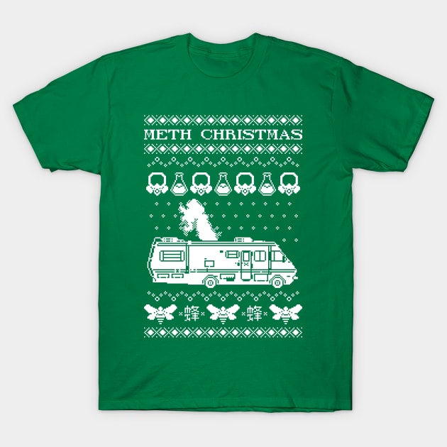 Meth Christmas T-Shirt by Mauru